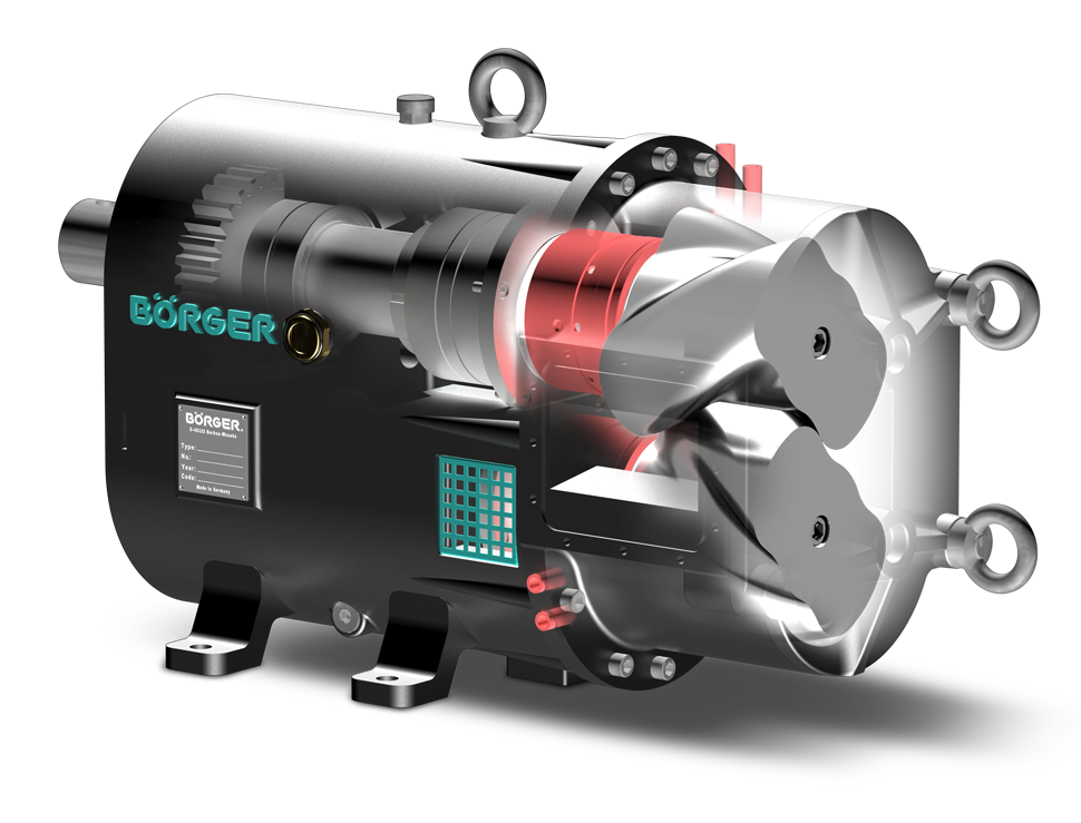 Роторно-лопастные насосы BOERGER для абразивных и вязких жидкостей